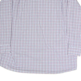 TOMMY HILFIGER Mens White & Purple Regular Fit Checked Shirt XL Classic Button