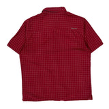 Marmot Checked Short Sleeve Shirt - Large Red Cotton