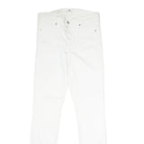 7 FOR ALL MANKIND Womens Jeans White Slim Skinny Denim W27 L29 Lace-Up Hem