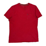 Tommy Hilfiger T-Shirt - Medium Red Cotton