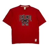 Ecko Unltd Spellout T-Shirt - Large Red Cotton