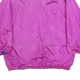 Womens Pink & Blue Plain Button Jacket L Polyester Blend Relaxed Fit Lightweight