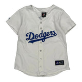 Los Angeles Dodgers Majestic Mlb Jersey - Small White Polyester