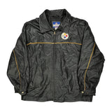 Pittsburgh Steelers Reebok Nfl Leather Jacket - XL Black Leather
