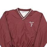 RAWLINGS Mens Maroon Akasaki 7 V-Neck M Nylon Sweatshirt Sports Team