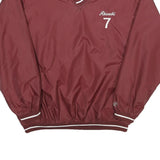 RAWLINGS Mens Maroon Akasaki 7 V-Neck M Nylon Sweatshirt Sports Team