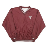 RAWLINGS Mens Maroon Akasaki 7 V-Neck M Nylon Sweatshirt Sports Team