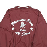 RAWLINGS Mens Maroon Akasaki 7 V-Neck M Nylon Sweatshirt Sports Team