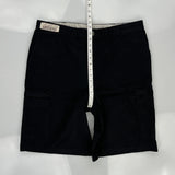 Dickies Cargo Shorts - 36W 11L Black Polyester Blend