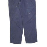 CARHARTT Mens Cotton Blend Navy Relaxed Straight Trousers W34 L32 Workwear Zip
