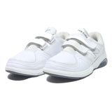 NEW BALANCE 813 Mens White Leather Strap Trainers UK 7.5 Comfortable Casual