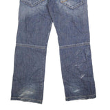 CELIO Mens Relaxed Blue Denim Jeans W36 L34 Casual Cotton Blend Zip Pockets