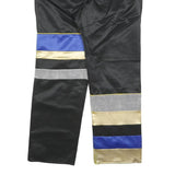 NILE Mens Polyester Blend Black Blue Gold Regular Straight Trousers W36 L30