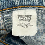 501 Levis Jeans - 33W 34L Light Wash Cotton