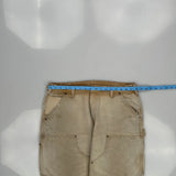 Carhartt Double Knee Carpenter Pants - 36W 29L Beige Cotton