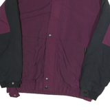PACIFIC Mens Purple & Black Zip Polyester Jacket L Casual Outdoor Wear