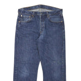 LEVI'S 501 Mens Jeans Blue Regular Straight Denim Medium W32 L26 Classic Fit