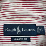 Ralph Lauren Striped Shirt - XL Red Cotton