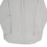 CARHARTT Mens White Cotton Blend Workwear Shirt L Long Sleeve Button Pockets