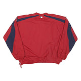 MAJESTIC Mens Red & Navy Baseball Jersey Style Jacket 2XL Polyester Blend Sports