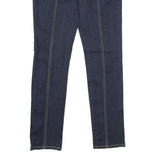 GOODTIME USA Womens Relaxed Denim Zip Cotton Blend Jeans W30 L32 Dark Blue
