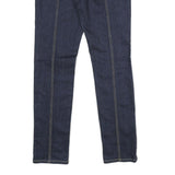 GOODTIME USA Womens Relaxed Denim Zip Cotton Blend Jeans W30 L32 Dark Blue