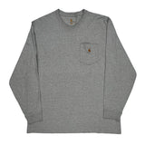 Carhartt Long Sleeve T-Shirt - XL Gray Cotton