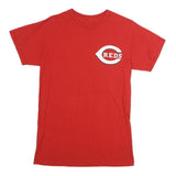 MAJESTIC Mens Red Reds Graphic T-Shirt S Short Sleeve Crew Neck Sports Logo