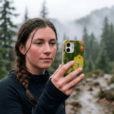 Seashell Full Bloom iPhone 15 Pro Case - Lifestyle photo showing phone case in use