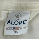 American Flag Alore Single Stitch T-Shirt - XL Cream Cotton