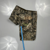 Faded Glory Camo Cargo Shorts - 30W 10L Green Cotton