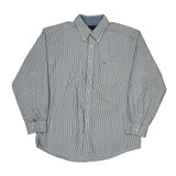 Tommy Hilfiger Striped Shirt - XL Blue Cotton