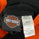 Age 7 Harley Davidson Jacket - Small Black Nylon