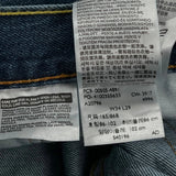 505 Levis Jeans - 35W 29L Blue Cotton