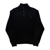 Polo By Ralph Lauren Sweater - Large Black Cotton