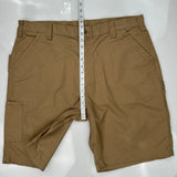 Carhartt Carpenter Shorts - 40W 10L Brown Cotton