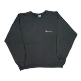 Champion Sweatshirt - XL Black Cotton Blend