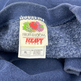 An American Tradition Fruit Of The Loom Football Sweatshirt - XL Navy Cotton