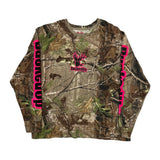 Bucked Up Camo Long Sleeve T-Shirt - Large Camo Cotton