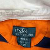 Age 10-12 Polo By Ralph Lauren Striped Rugby Shirt - Medium Navy Cotton
