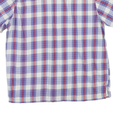 G-STAR Mens Blue & Red Check Shirt L Cotton Blend Casual Summer Button Shirt