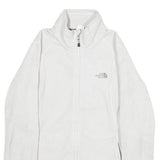 THE NORTH FACE Womens White Jacket M Polyester Zip Outdoor Activewear