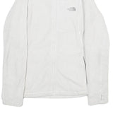 THE NORTH FACE Womens White Jacket M Polyester Zip Outdoor Activewear