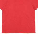 NIKE Mens Red L Graphic T-Shirt Short Sleeve Crew Neck Cotton Blend Casual
