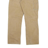 DICKIES Mens Jeans Regular Straight Denim Beige W34 L32 Workwear Zip Closure