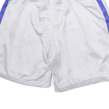 ADIDAS Mens Shorts White & Purple Casual M W22 Polyester Sports Gym