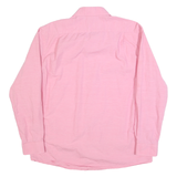 TOMMY HILFIGER Mens Pink Shirt M Cotton Blend Classic Fit Long Sleeve Button