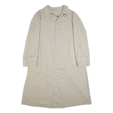 HERNO Mens Beige Cotton Classic Button Jacket XL Plain Lightweight Formal