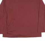 CALVIN KLEIN JEANS Mens Maroon Long Sleeve Crew Neck T-Shirt XL Cotton Blend
