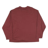 CALVIN KLEIN JEANS Mens Maroon Long Sleeve Crew Neck T-Shirt XL Cotton Blend